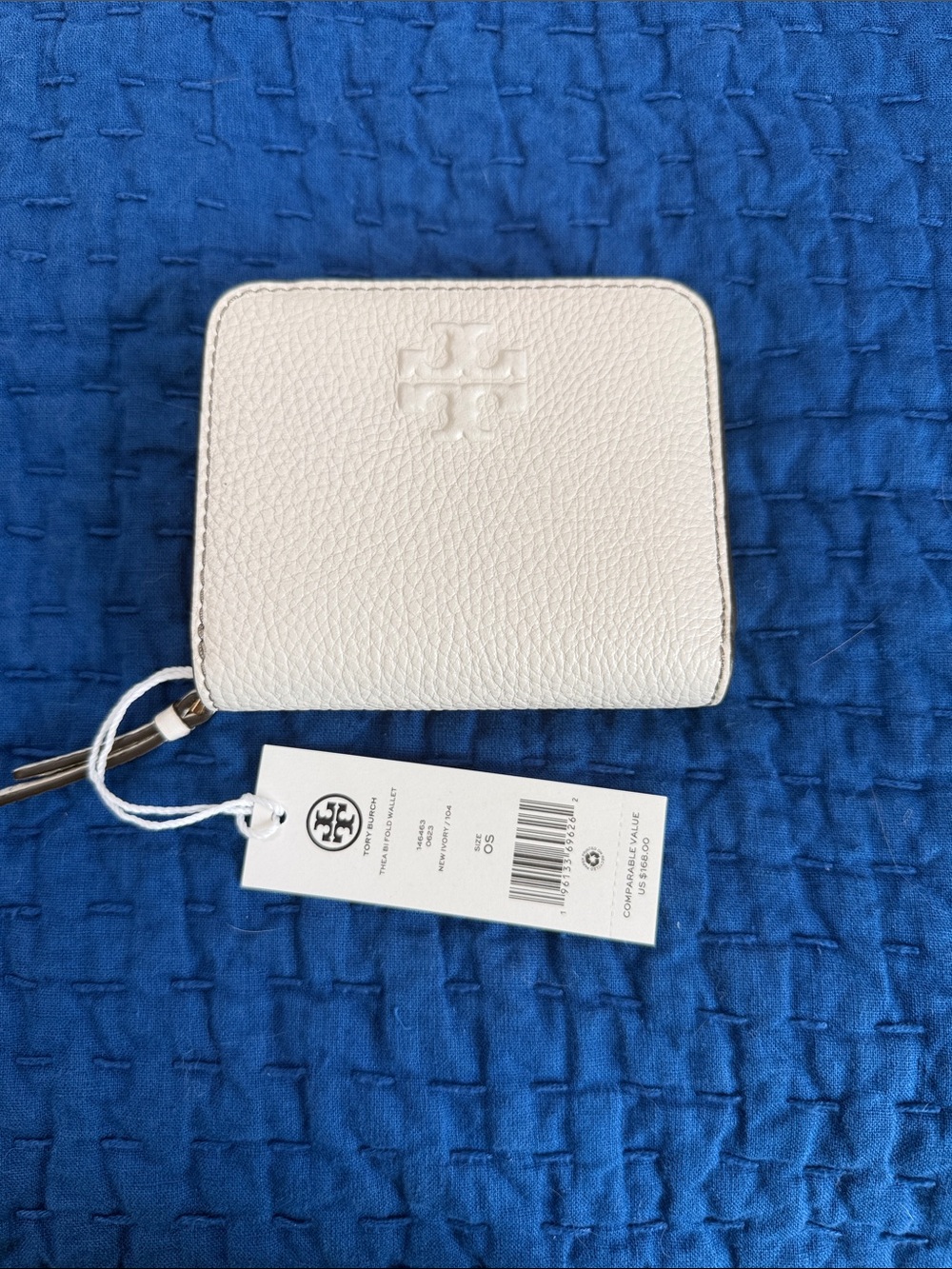 NWT Tory Burch bifold wallet in new ivory